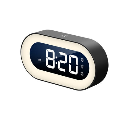 Compact Digital Alarm Clock with LED Night Light