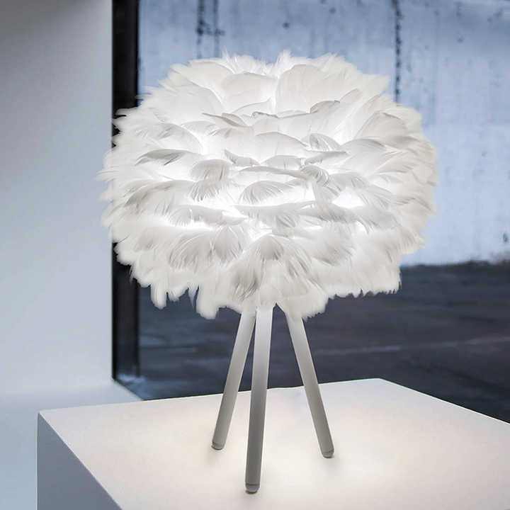 Delicate Feather Desk Light Lamp