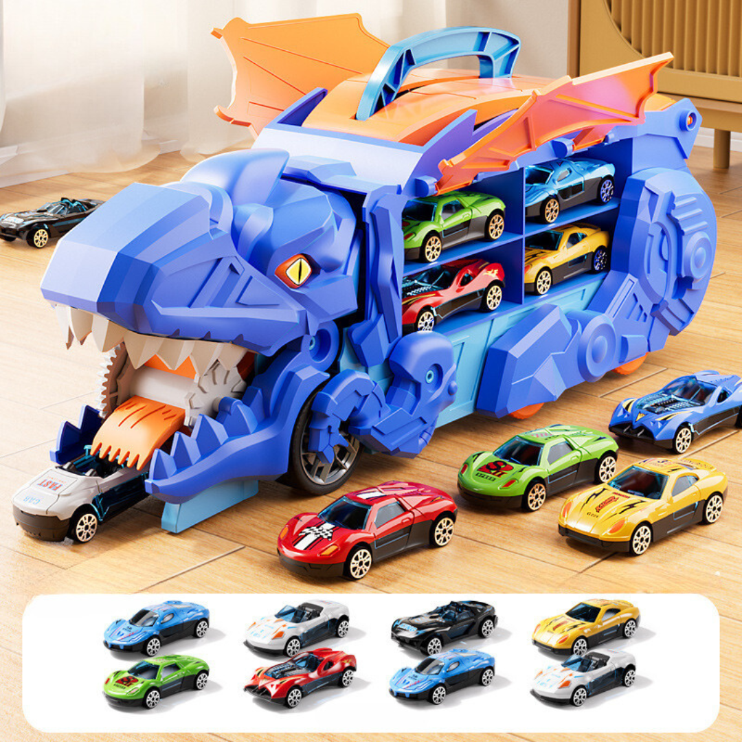 Cool Transforming Dino Car Playset - Luxicro