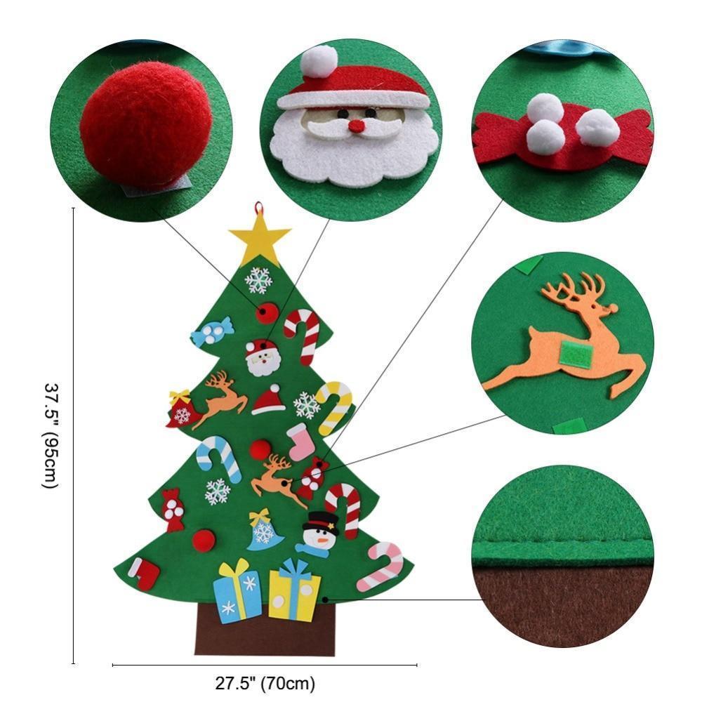 Easy Assemble Felt Xmas Tree Decoration
