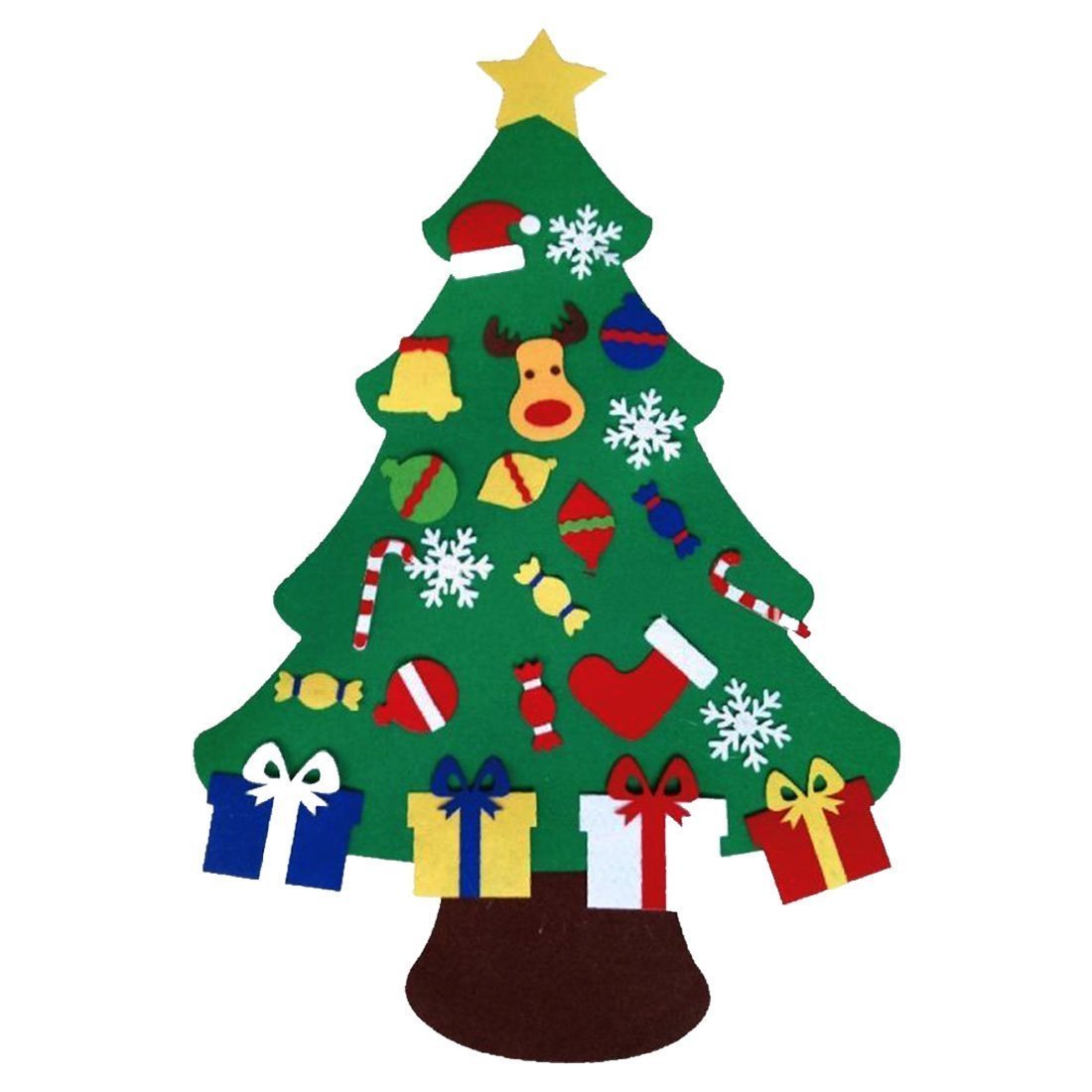 Easy Assemble Felt Xmas Tree Decoration