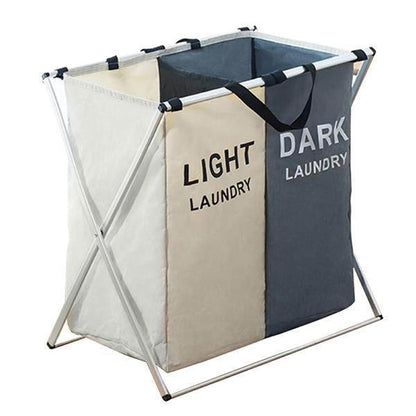 Space Saving Collapsible Laundry Sorter Bin