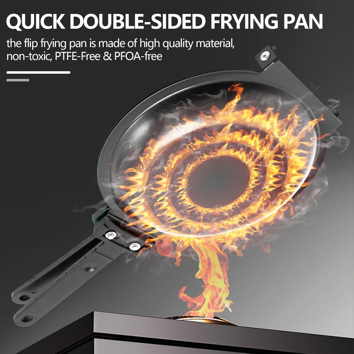 Durable Double Sided Frying Pan - Effortless Cooking Skillet