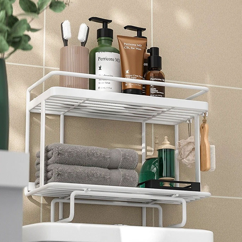 Space Saving Above Toilet Storage Rack