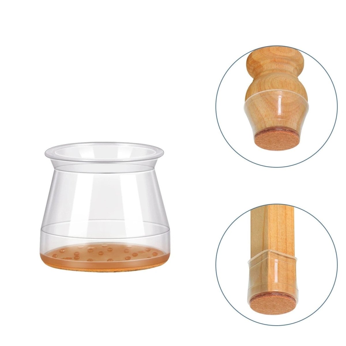 Furniture Protector Caps for Chair Legs - Luxicro