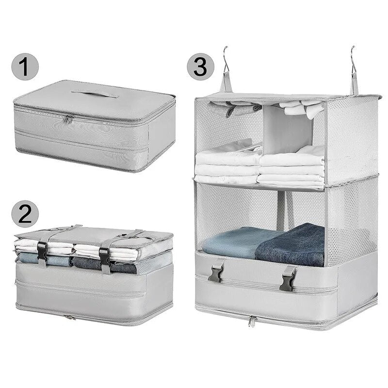 Portable Luggage Bag with Spacious Packing Compartment
