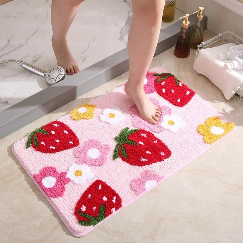 Vibrant Flower Bath Mat - Luxicro
