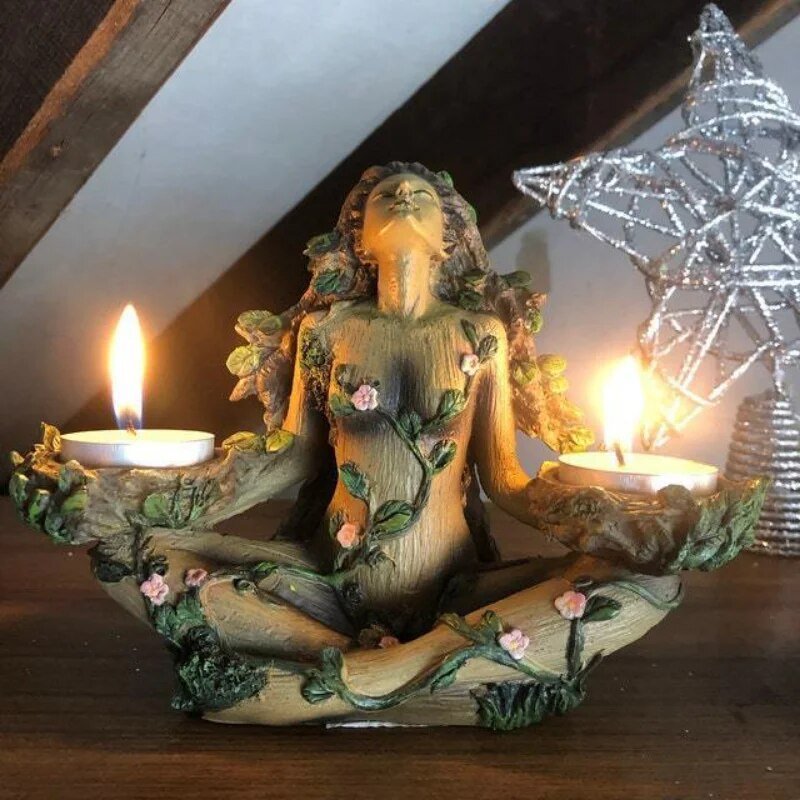 Elegant Natural Flame Candle Holder