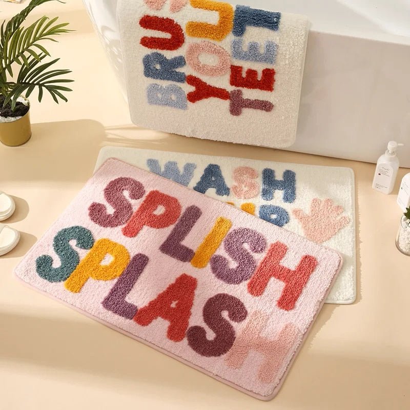 Antibacterial Shower Mat with Reminder Cleans - Luxicro