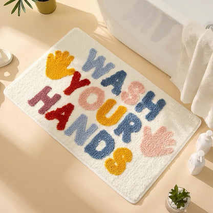 Antibacterial Shower Mat with Reminder Cleans