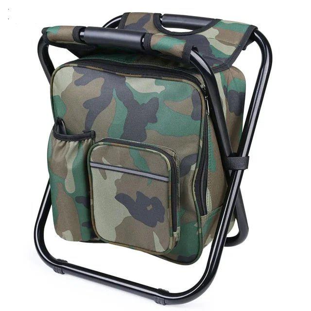 Compact Folding Camp Chair with Pockets - Luxicro