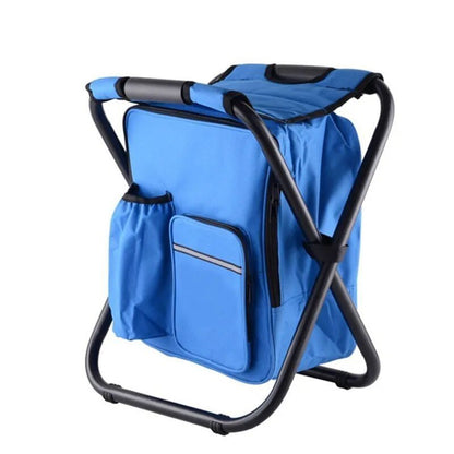 Compact Folding Camp Chair with Pockets