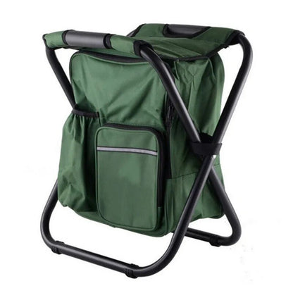 Compact Folding Camp Chair with Pockets