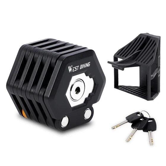 Compact Folding Bike Lock Secure Device - Luxicro