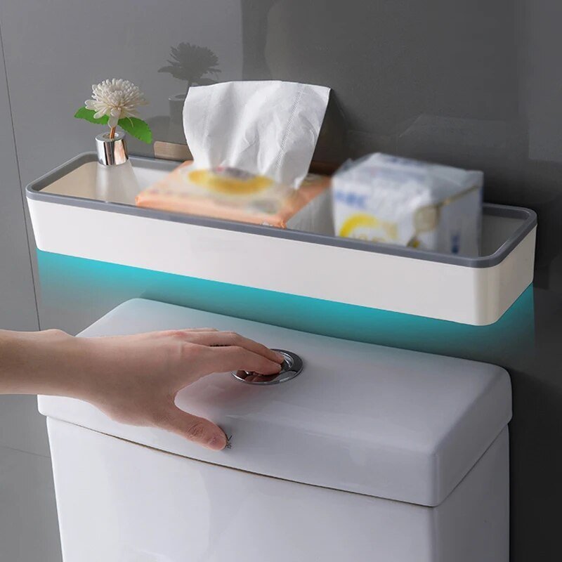 Compact Wall Mounted Bathroom Shelf