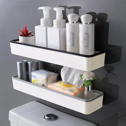 Compact Wall Mounted Bathroom Shelf - Luxicro