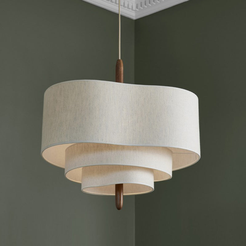 Simple Fabric Pendant Lamp for Warm Home Lighting