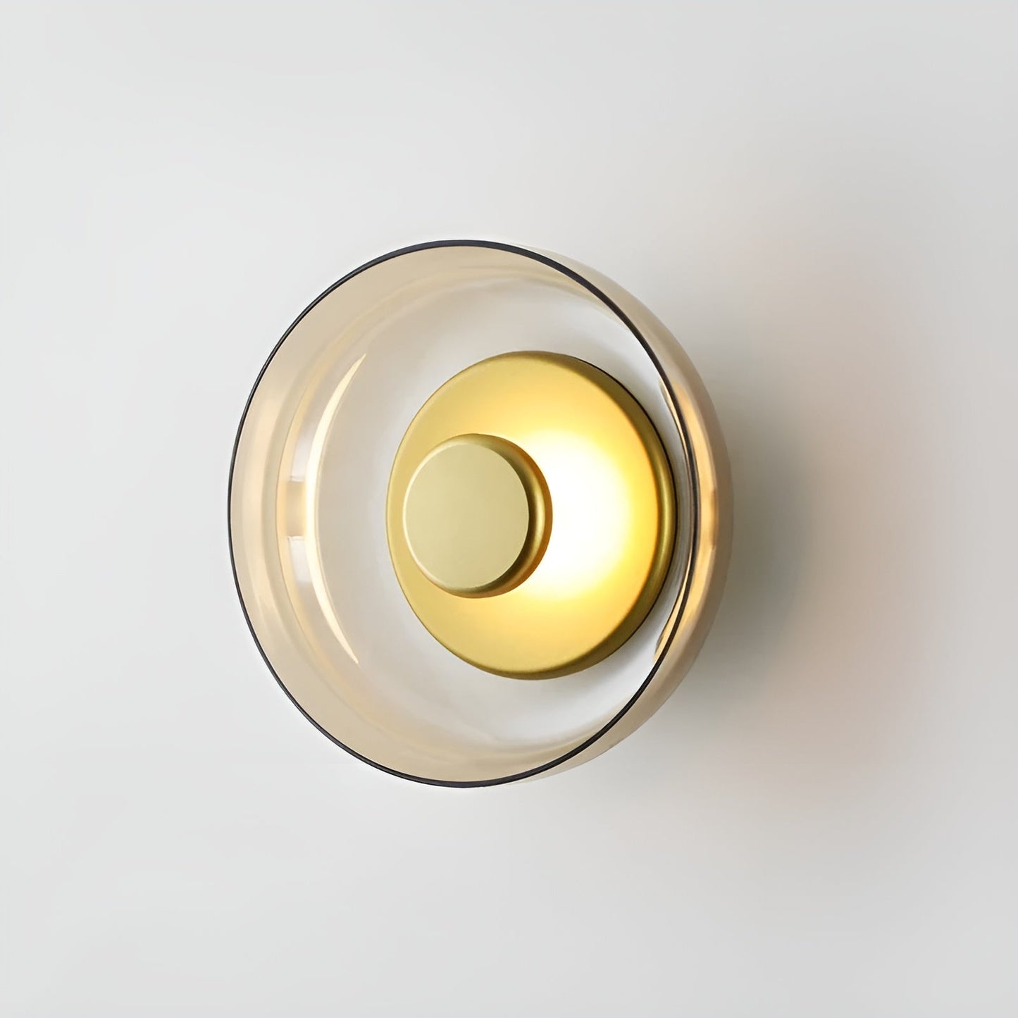 Elegant Glass Gold LED Wall Light - Luxicro