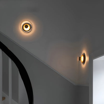 Elegant Glass Gold LED Wall Light