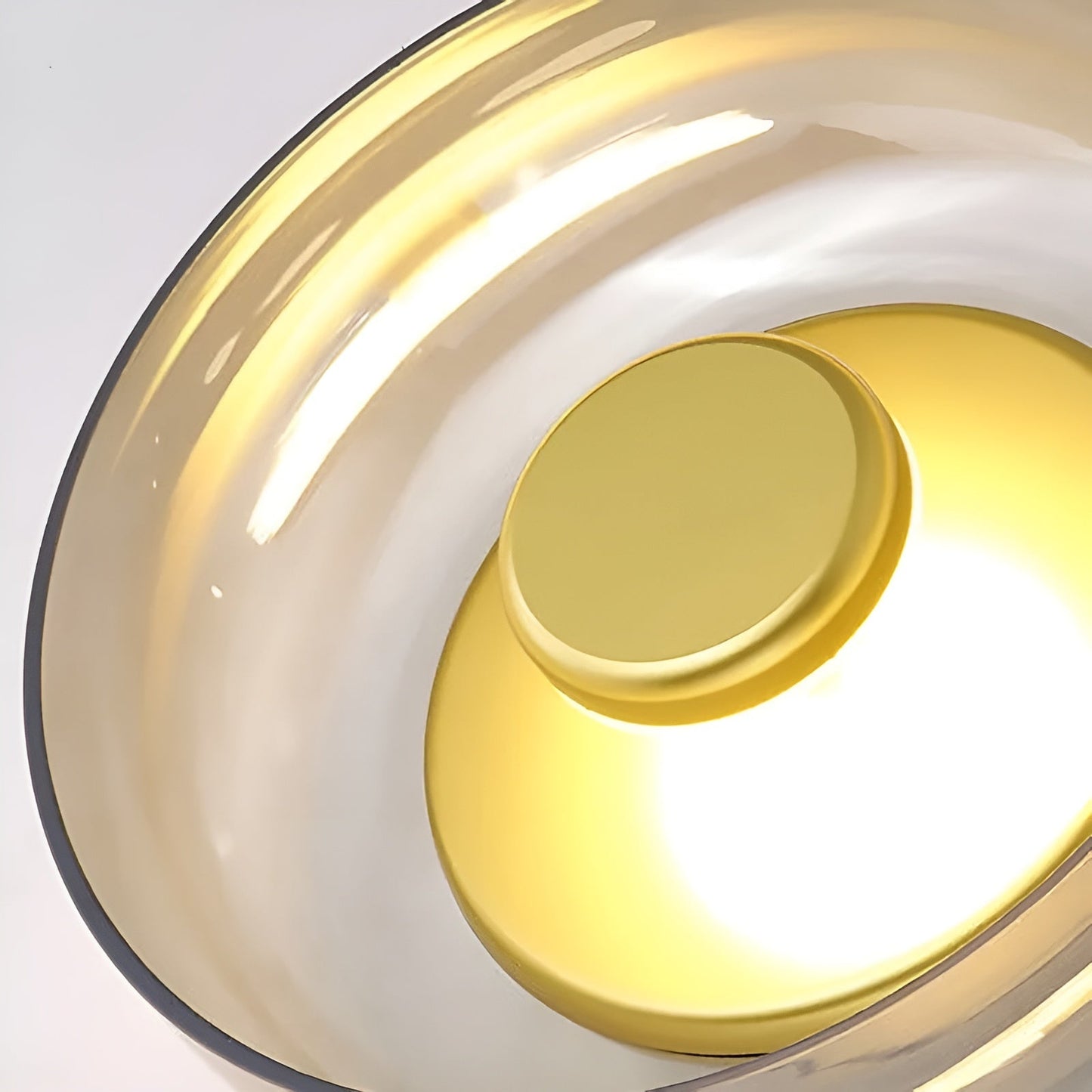 Elegant Glass Gold LED Wall Light
