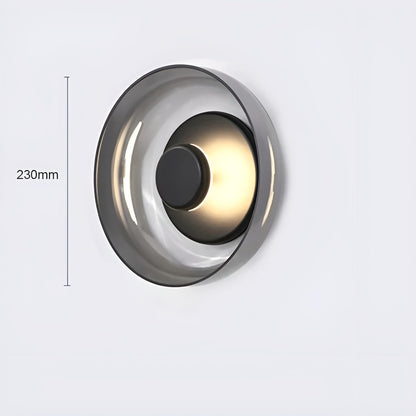 Elegant Glass Gold LED Wall Light
