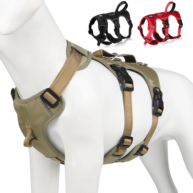 Safe Adjustable Dog Vest - Durable Reflective Harness - Luxicro