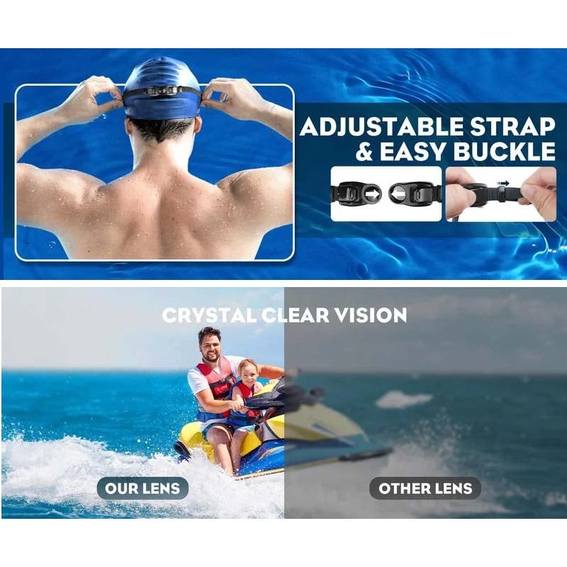 Clear Vision Waterproof Swim Goggles
