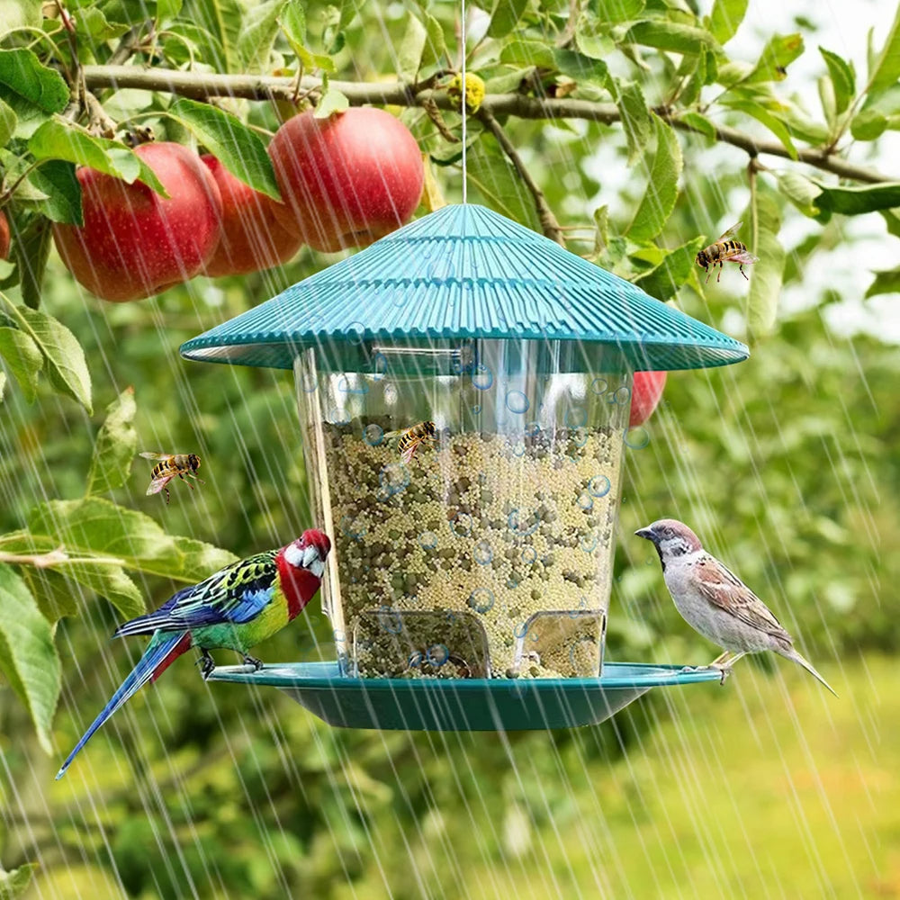 Easy Fill Bird Feeder with Auto Seed Dispenser - Luxicro