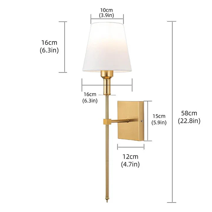 Bright LED Wireless Wall Lamp Set of 2