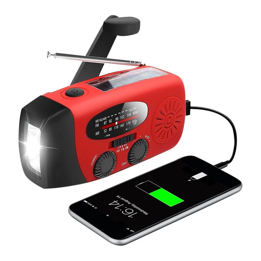 Portable Solar Powered Emergency Handheld Radio - Luxicro