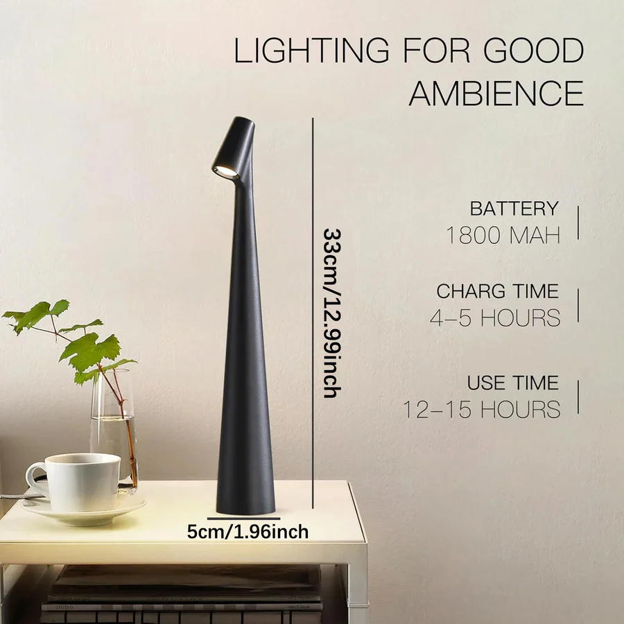 LED Reading Lamp with Touch Dimmer and Color Change