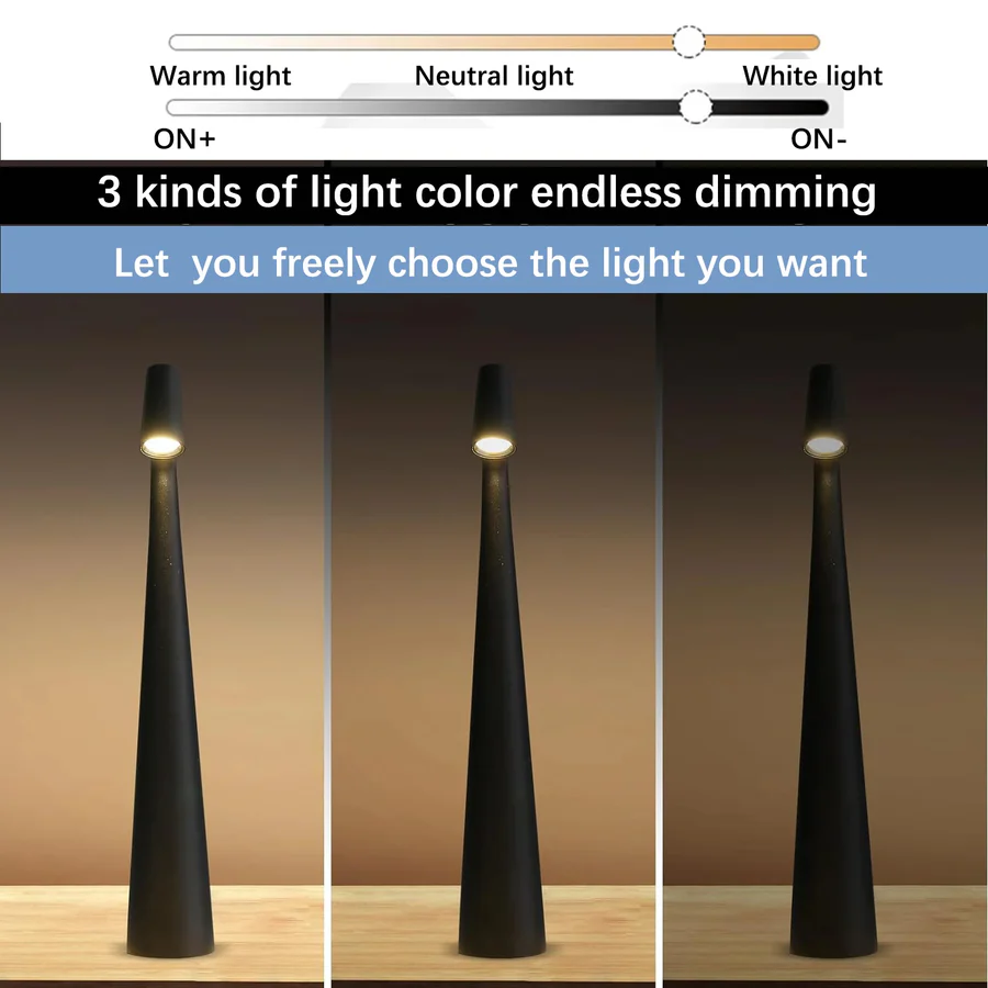 LED Reading Lamp with Touch Dimmer and Color Change