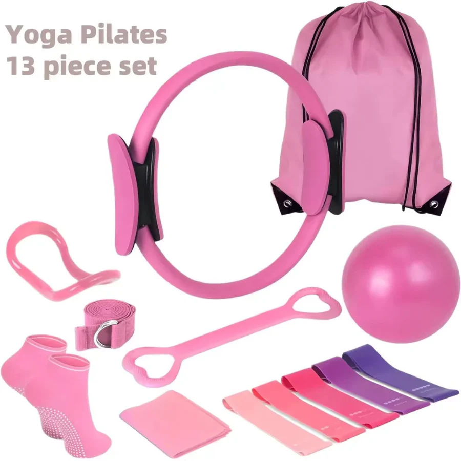 Core Workout Yoga Ball with Resistance Bands