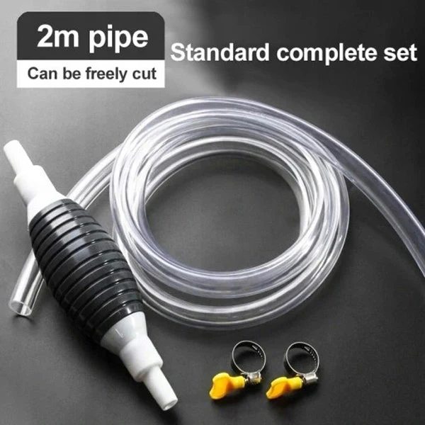 Compact Gas Pump, Hand Fuel Transfer Pump with Hose