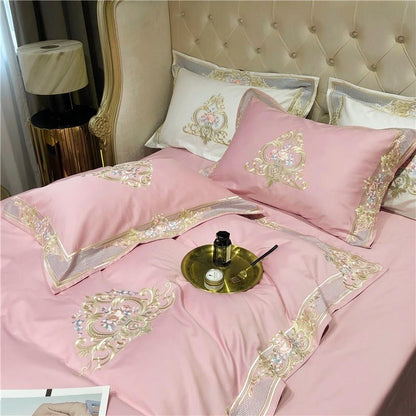 Soft Egyptian Cotton Embroidered Bedding Set