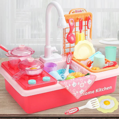 Fun Play Kitchen Set with Water Play and Accessories