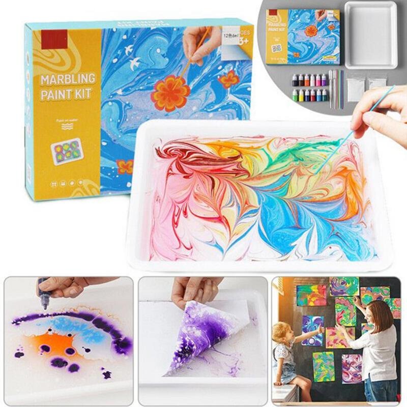 Vibrant Easy Paint Marble Art Kit