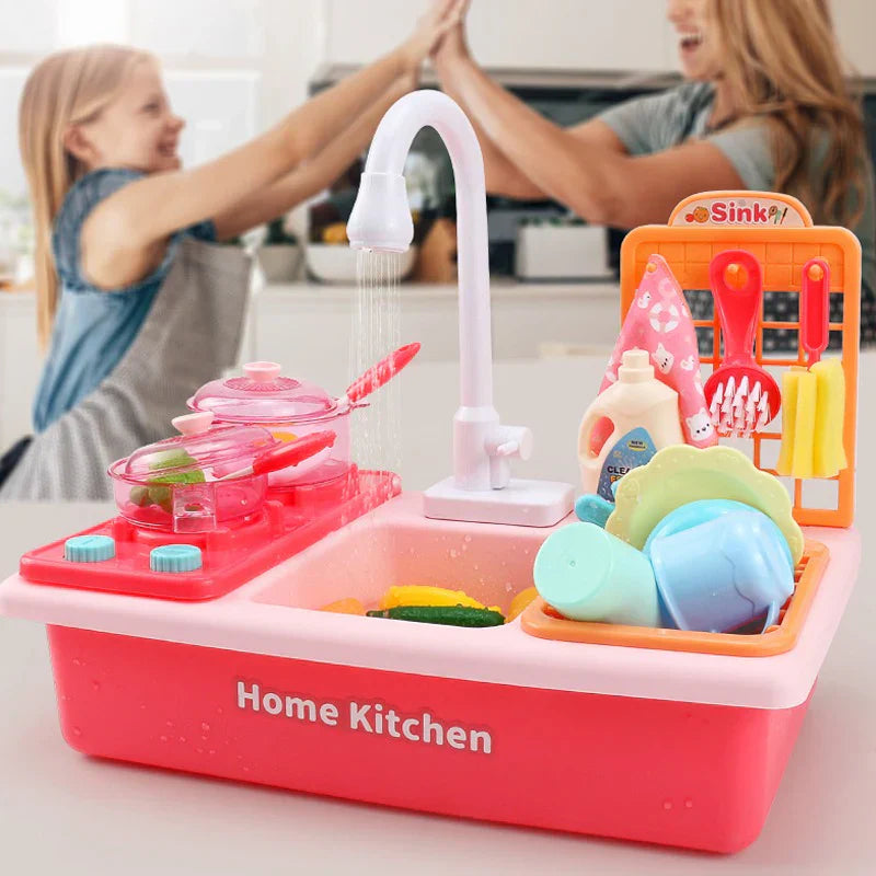 Fun Play Kitchen Set with Water Play and Accessories