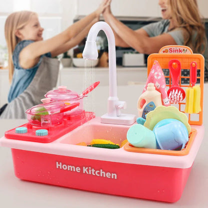 Fun Play Kitchen Set with Water Play and Accessories