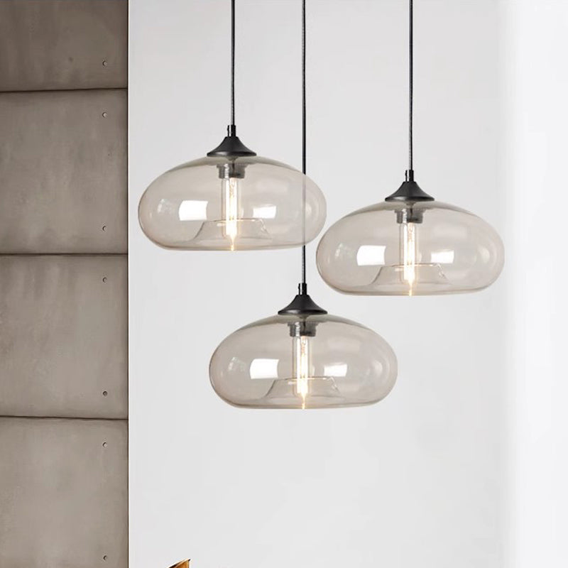 Vibrant Hanging Glass Ceiling Light
