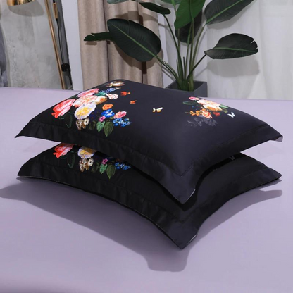 Dark Pattern Luxury Cotton Bedding Set