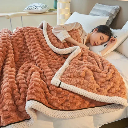 Cozy Green Plush Blanket