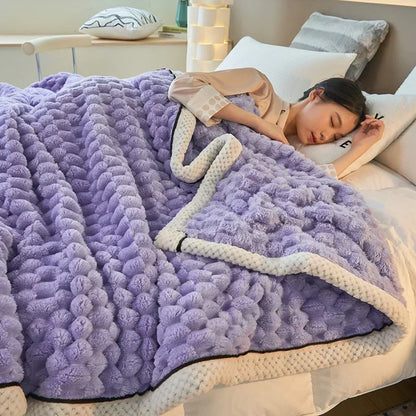 Cozy Green Plush Blanket
