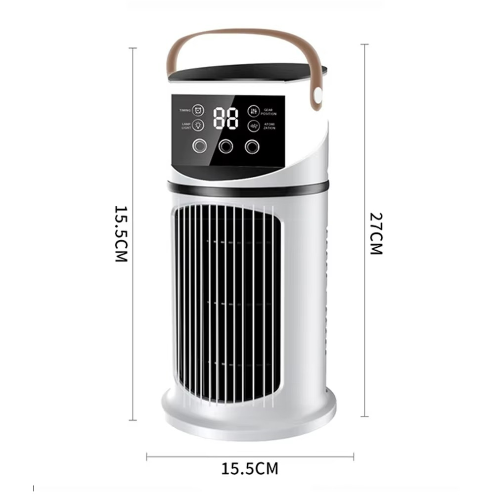 Portable 3-in-1 Misting Fan with Humidifier and LED Light - Luxicro