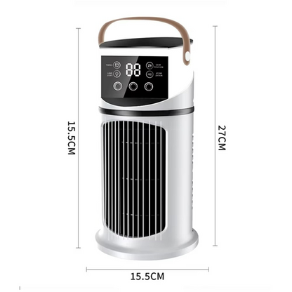 Portable 3-in-1 Misting Fan with Humidifier and LED Light - Luxicro
