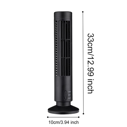 Quiet USB Rechargeable Bladeless Fan - Luxicro