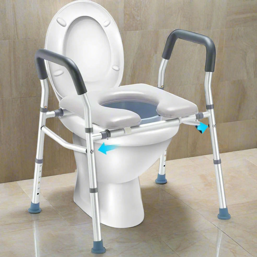 Simple Height Adjustable Toilet Seat for Elderly - Luxicro