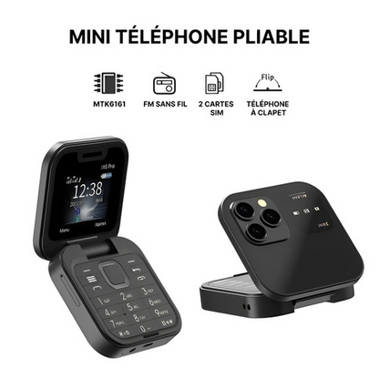 Slim Dual SIM Flip Cell Phone