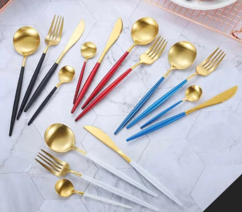 Stainless Steel 24-Piece Silverware Dinner Set