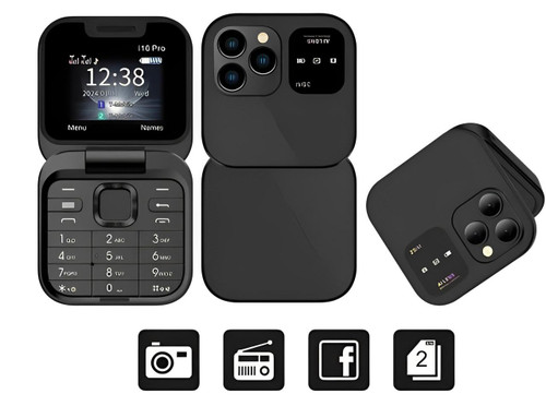 Slim Dual SIM Flip Cell Phone